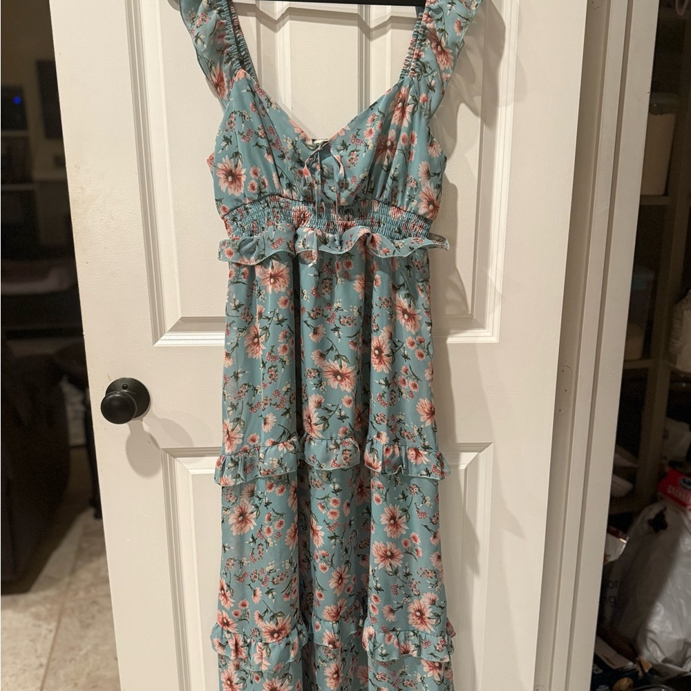 Floral Ruffle Dress - Picture 3 of 7
